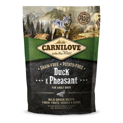 Корм сухой для взрослых собак Carnilove Duck & Pheasant с уткой и фазаном, 1,5 кг