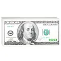 Серветки косметичні Фортуна 100 USD целюлозні, двошарові білі 20 х 19 см, 100 шт