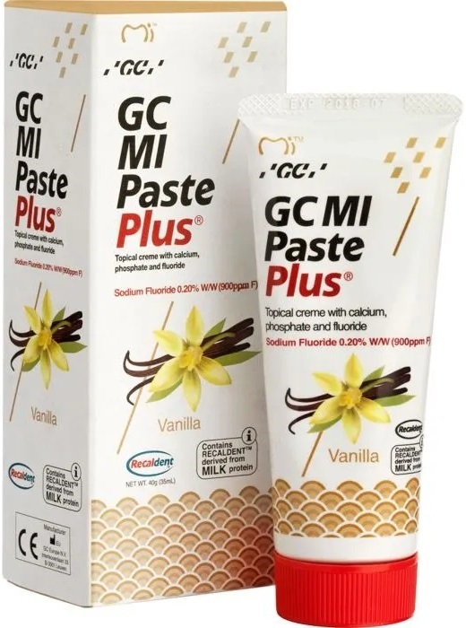 Крем для зубов GC MI Paste Plus для реминерализации Ваниль, 35 мл