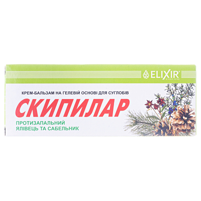Скипилар противовоспалительный с можжевельником и сабельником крем-бальзам по 75 мл в тубах