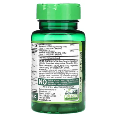 Комплекс грибів Nature's Truth Super 8 Mushroom Complex, 60 вегетаріанських капсул