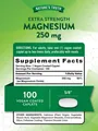 Магній Nature's Truth Magnesium 250 мг, 100 каплет