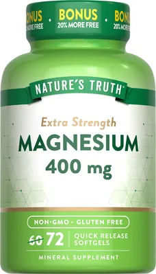 Магній Nature's Truth Magnesium 400 мг, 72 капсули швидкого вивільнення