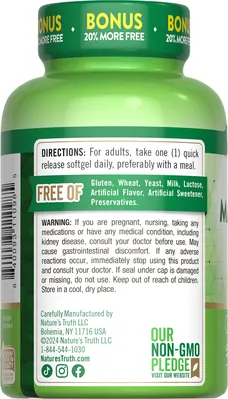 Магній Nature's Truth Magnesium 400 мг, 72 капсули швидкого вивільнення