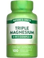 Магній Nature's Truth Triple Magnesium Complex потрійний комплекс, 100 капсул швидкого вивільнення