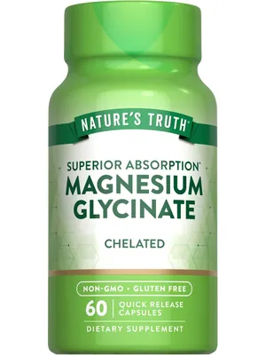 Магній гліцинат Nature's Truth Magnesium Glycinate, 60 капсул швидкого вивільнення