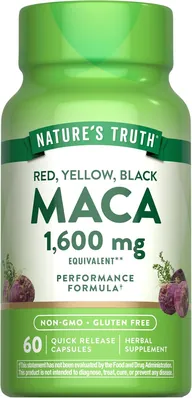 Мака Nature's Truth Maca 1600 мг, 60 капсул швидкого вивільнення