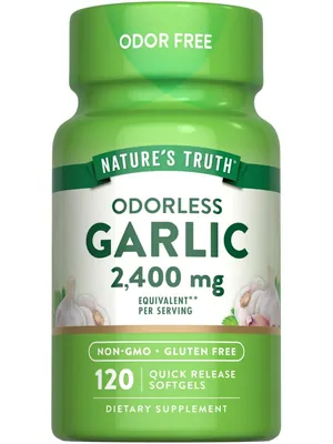 Часник Nature's Truth Odorless Garlic без запаху, 120 капсул швидкого вивільнення