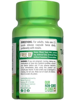 Екстракт терпкої вишні Nature's Truth Ultra Tart Cherry Extract, 90 капсул швидкого вивільнення