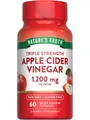 Яблучний оцет Nature's Truth Triple Strength Apple Cider Vinegar, 60 капсул швидкого вивільнення