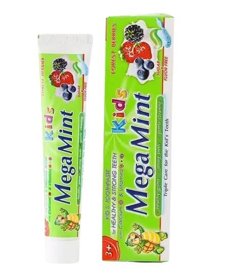 Зубная паста Mega Mint Kids детская Лесные ягоды от 3 лет, 50 мл