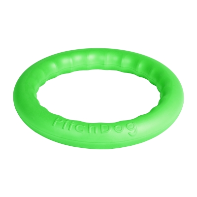 Игрушка-кольцо Collar PitchDog для апортировки для собак, 28 см, салатовая