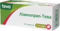 Лизиноприл-Тева таблетки по 5 мг №60 (10х6)