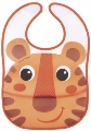 Слинявчик Canpol babies Hello Little пластмасовий з кишенькою, помаранчевий, 9 / 232_ora