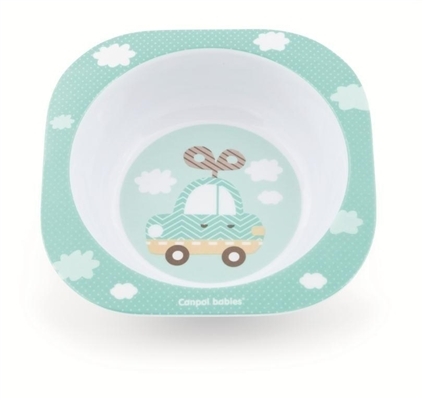 Тарелка Canpol babies Toys из меламина, синяя, 4/522_blu