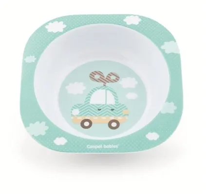 Тарілка Canpol Babies Toys з меламіну, синя, 4/522_blu