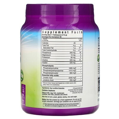 Лецитин Bluebonnet Nutrition Super Earth Lecithin в гранулах, 720 г
