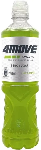 Ізотонік 4Move Sports Zero Sugar без цукру, м'ята і лайм, 750 мл