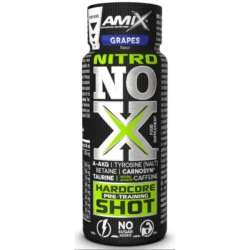 Передтренувальний комплекс Amix Nutrition Nitro NOX Hardcore Shot, виноград, 60 мл