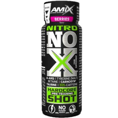 Предтренировочный комплекс Amix Nutrition Nitro NOX Shot, ягоды, 60 мл