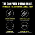 Передтренувальний комплекс Universal Nutrition Animal Fury, зелене яблуко, 507 г