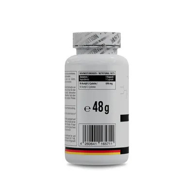 Ацетилцистеїн MST Nutrition NAC (N-Acetyl Cysteine) по 696 мг, 60 капсул