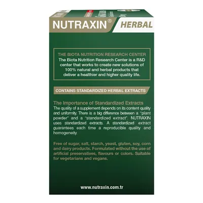 Гінкго Білоба Гербал Nutraxin Herbal Ginkgo Biloba 120 мг, 60 таблеток