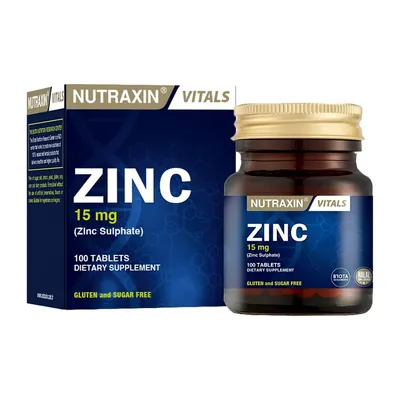 Цинк Nutraxin Zinc 15 мг, 100 таблеток