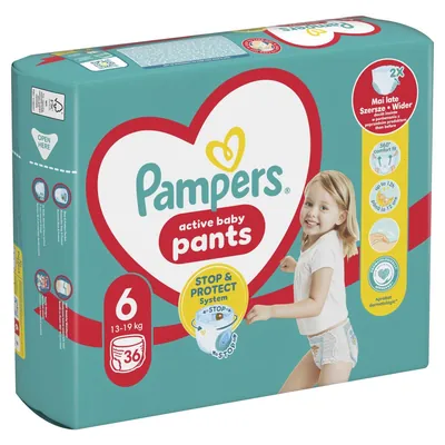 Підгузки-трусики Pampers Pants Active Baby дитячі розмір 6, 13-19 кг, 36 шт