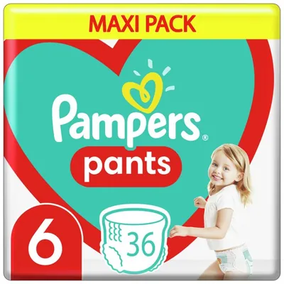 Підгузки-трусики Pampers Pants Active Baby дитячі розмір 6, 13-19 кг, 36 шт