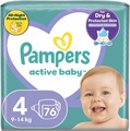 Подгузники детские Pampers Active Baby размер 4, 9-14 кг, 76 шт