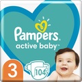 Підгузки дитячі Pampers Active Baby розмір 3, 6-10 кг, 104 шт