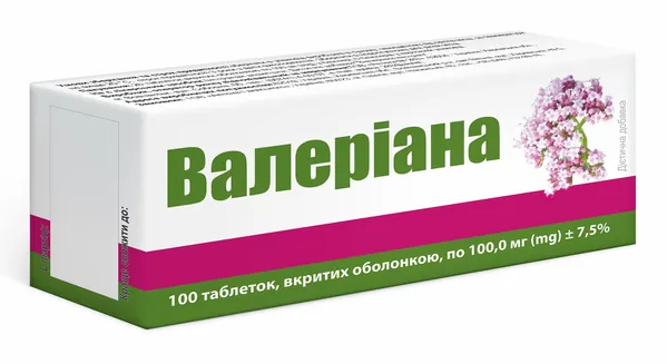 Валеріана таблетки по 30 мг №100 (20х5)
