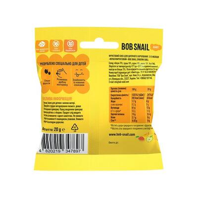 Снек Bob Snail Baby фруктовий для дітей з 12 місяців Мультифруктовий, 20 г