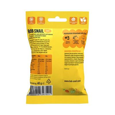 Снек Bob Snail Baby фруктовий для дітей з 12 місяців Мультифруктовий, 40 г
