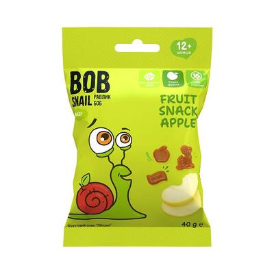 Снек Bob Snail Baby фруктовий для дітей з 12 місяців Яблуко, 40 г