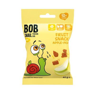 Снек Bob Snail Baby фруктовый для детей с 12 месяцев Яблоко-Груша, 40 г