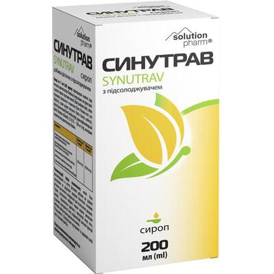 Синутрав Solution Pharm сироп для облегчения дыхания по 200 мл во флак.