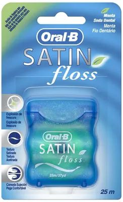 Зубна нитка Oral-B Satin Tape м'ятна, 25 м