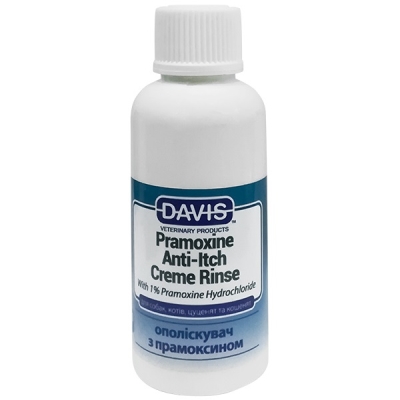 Кондиционер Davis Pramoxine Anti-Itch Creme Rinse от зуда с 1% прамоксин гидрохлоридом для собак и котов, 50 мл