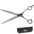 Ножиці Davis Extreme Edge BLUE Straight прямі для стрижки собак 8,5", 21,6 см