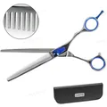 Ножиці Davis Extreme Edge BLUE Thinning філірувальні для стрижки собак 7", 17,8 см