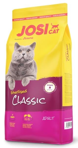 Корм сухой для взрослых стерилизованных котов Josera JosiCat Classic Sterilised, 10 кг