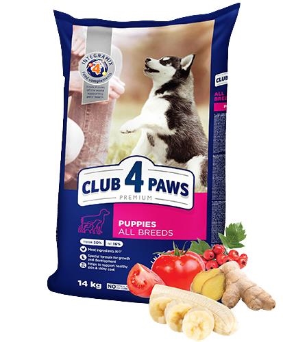 Корм сухий для цуценят Club 4 Paws Преміум, 14 кг