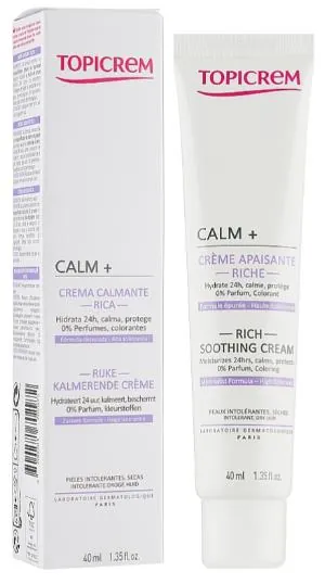 Крем для обличчя Topicrem Calm+ насичений заспокійливий, 40 мл
