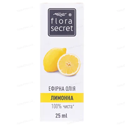Олія ефірна Flora Secret лимонна, 25 мл