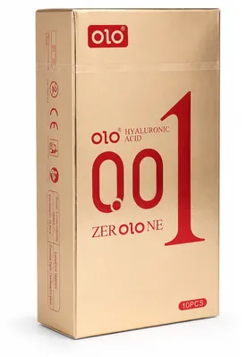 Презервативи OLO 001 ультратонкі з крапками та ребрами з пролонгуючим ефектом, 10 штук