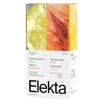 Напій розчинний Elekta Mix 8 з електролітами, 8 х 5 г