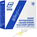 Канюля внутрішньовенна дитяча MP MedPlast Nanoflon з малими крилами та без отвору (дитяча) 24G (0,7 х 19 мм), 1 штука