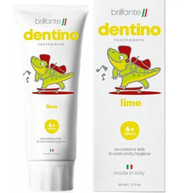 Зубна паста-гель Brillante Dentino Junior Lime з 6 років, 50 мл